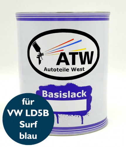 Autolack für VW LD5B Surfblau